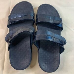 Navy Blue Slide Sandals